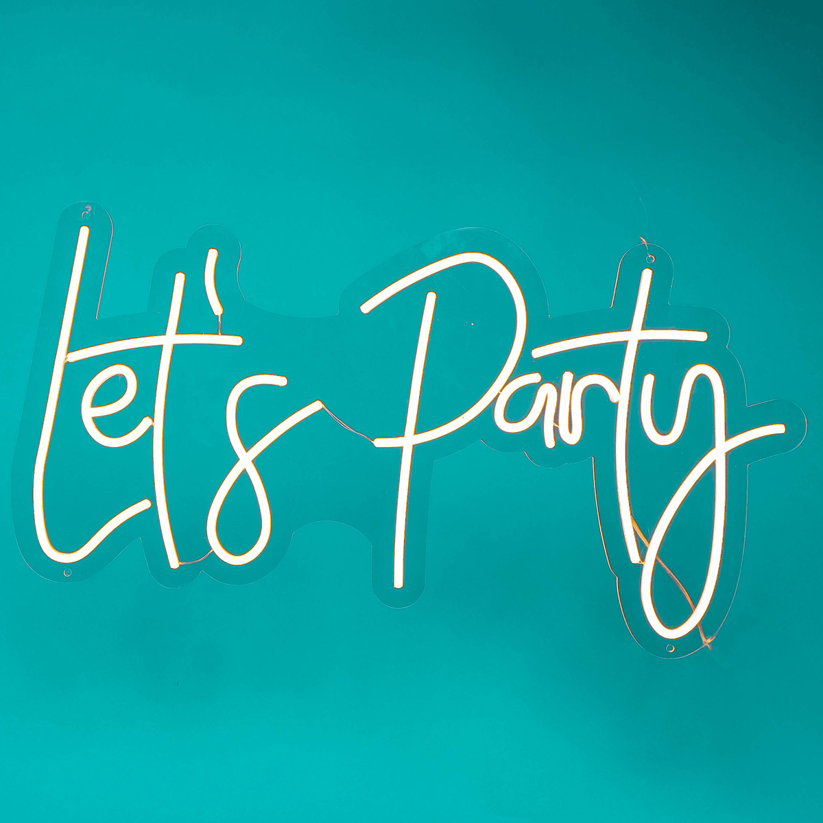 Letreiro Neon Let's Party II 75x40cm Led 2.0 - Hause Neon