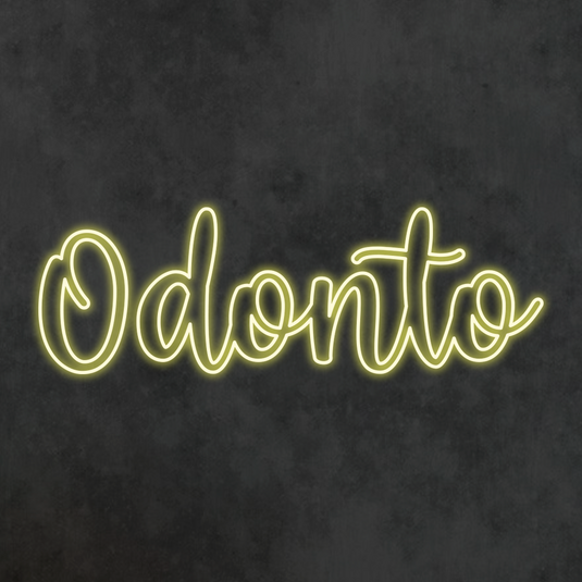 Letreiro Neon Led Formatura Odonto 100x35cm