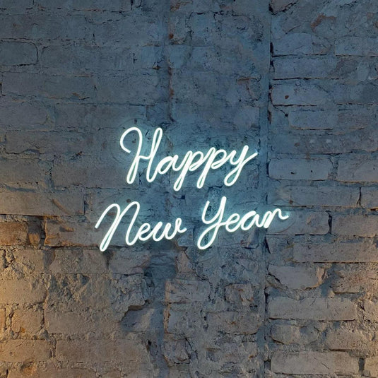 Letreiro Neon Led Happy New Year 72x55cm