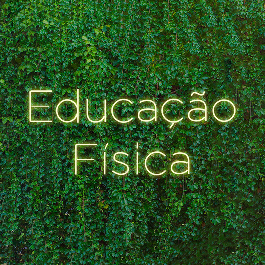 Letreiro Led Neon Educação Física 97x44cm