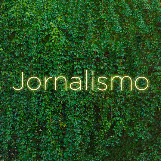 Letreiro Led Neon Jornalismo 108X21cm