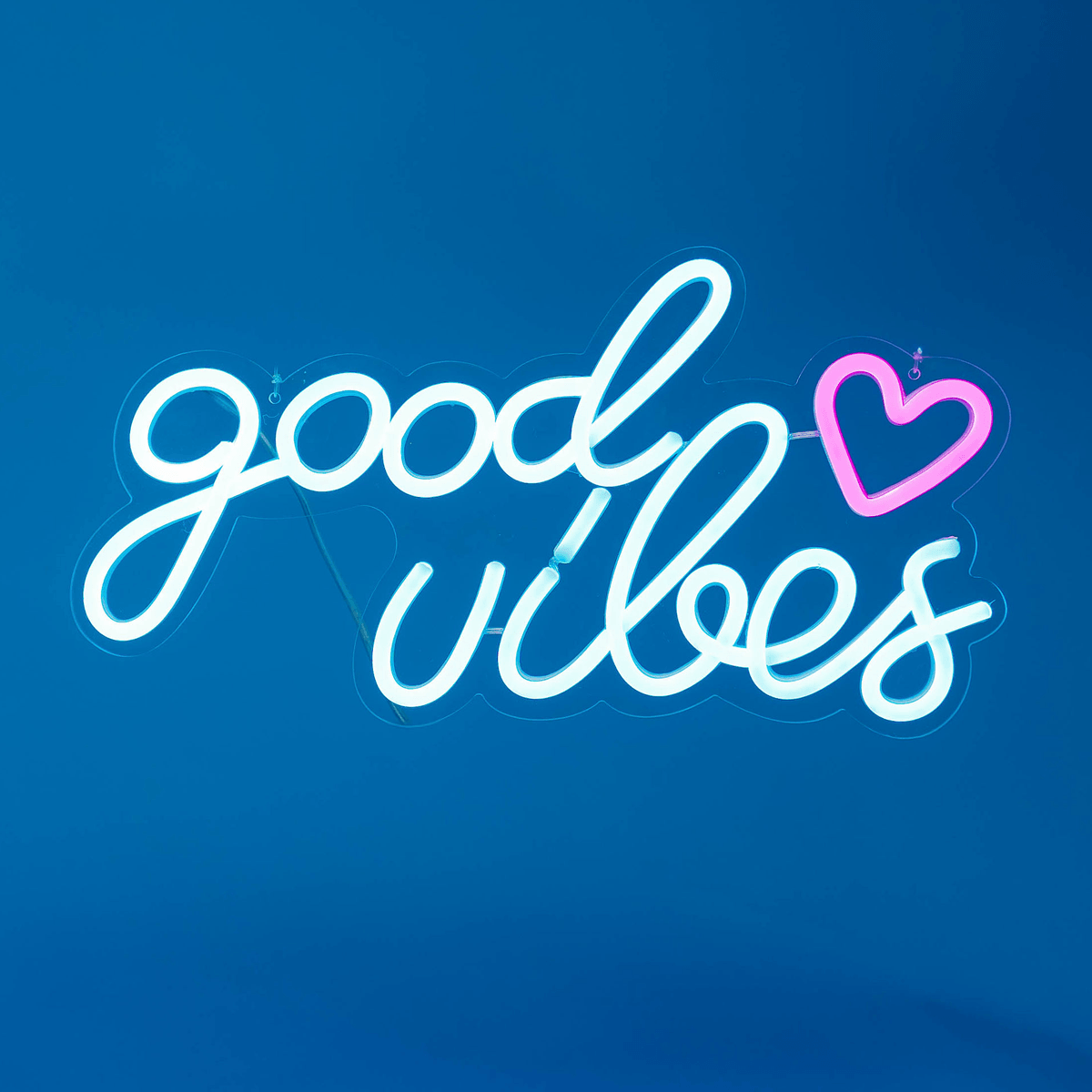 Letreiro Neon Good Vibes S2 40x20cm Led 2.0 - Hause Neon