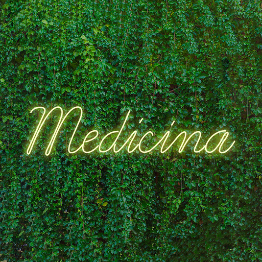 Letreiro Led Neon Medicina 104x28cm