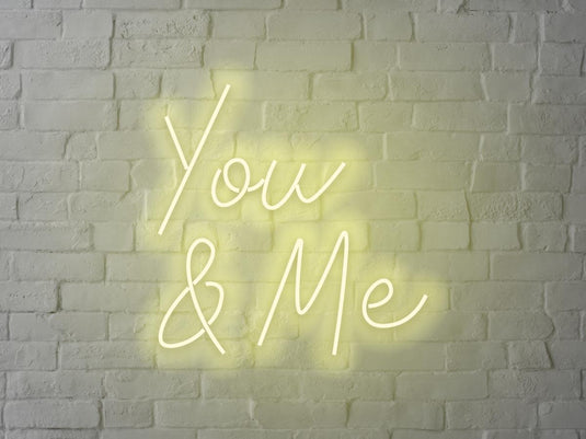 Letreiro Neon You and Me 40x40cm - Hause Neon