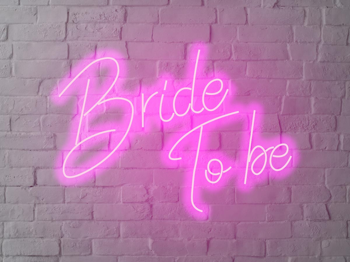 Letreiro Neon Bride to Be 75x55cm - Hause Neon