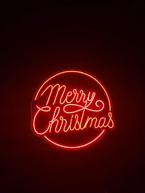 Letreiro Neon Merry Christmas II 79x76cm Led 2.0 - Hause Neon