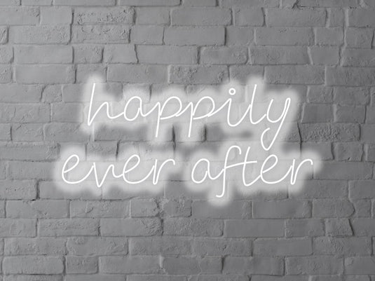 Letreiro Neon Happily Ever After 85x40cm - Hause Neon