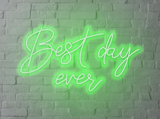 Letreiro Neon Best Day Ever 78x45cm - Hause Neon