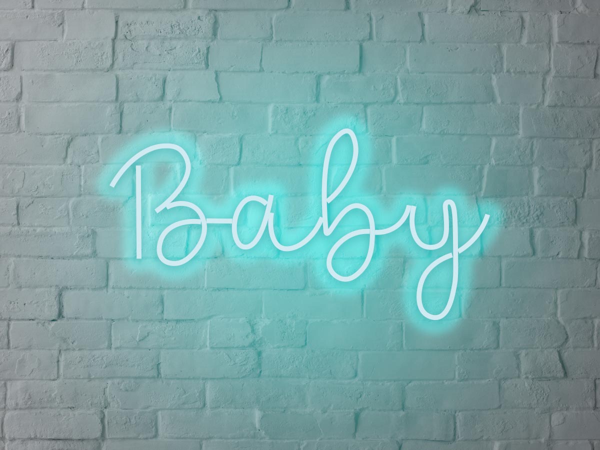 Letreiro Neon Baby 50x27cm - Hause Neon