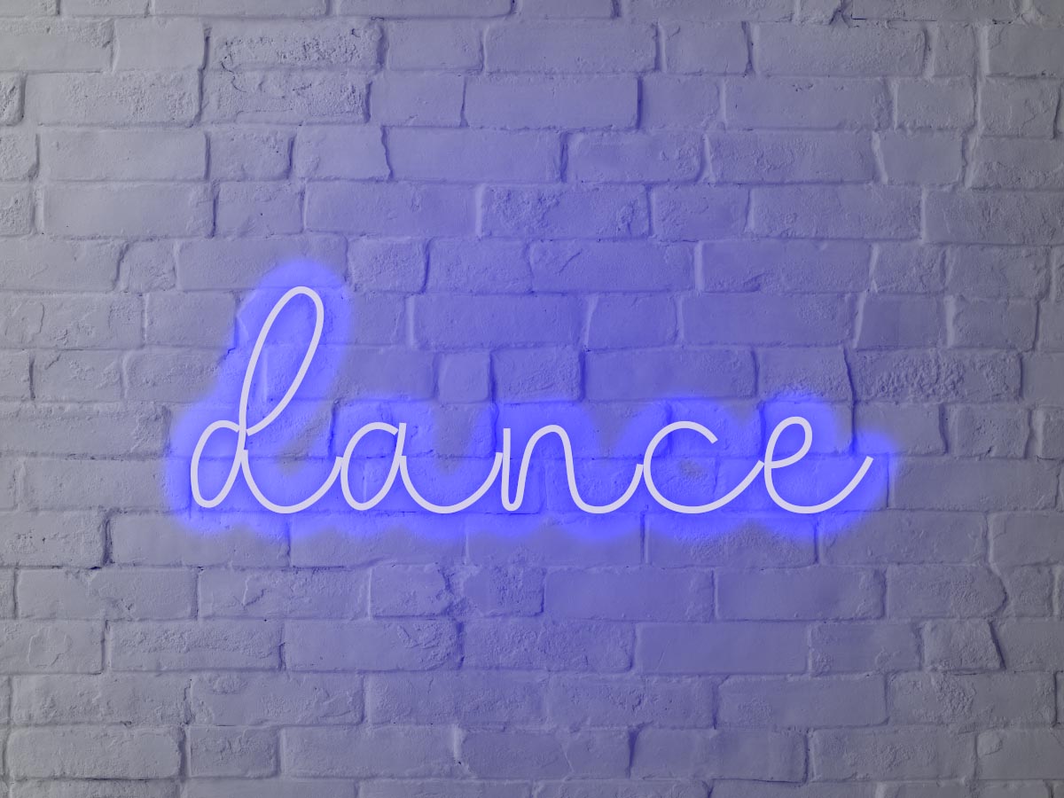 Letreiro Neon Dance 60x22cm - Hause Neon