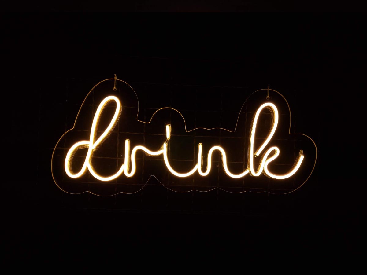 Letreiro Neon Drink 55x22cm - Hause Neon