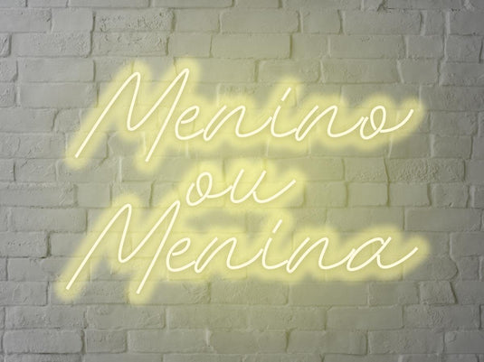 Letreiro Neon Menino ou Menina 70x50cm - Hause Neon