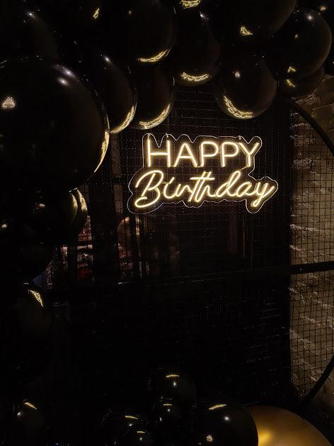 Letreiro Neon Happy Birthday II 70x32cm Led 2.0 - Hause Neon