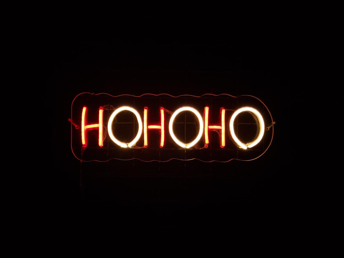 Letreiro Neon Hohoho 40x15cm - Hause Neon