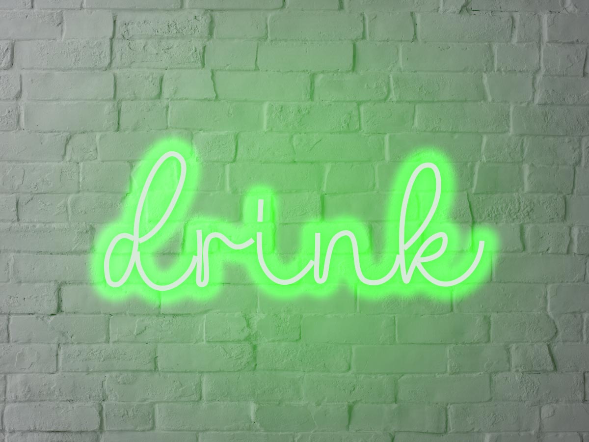 Letreiro Neon Drink 55x22cm - Hause Neon